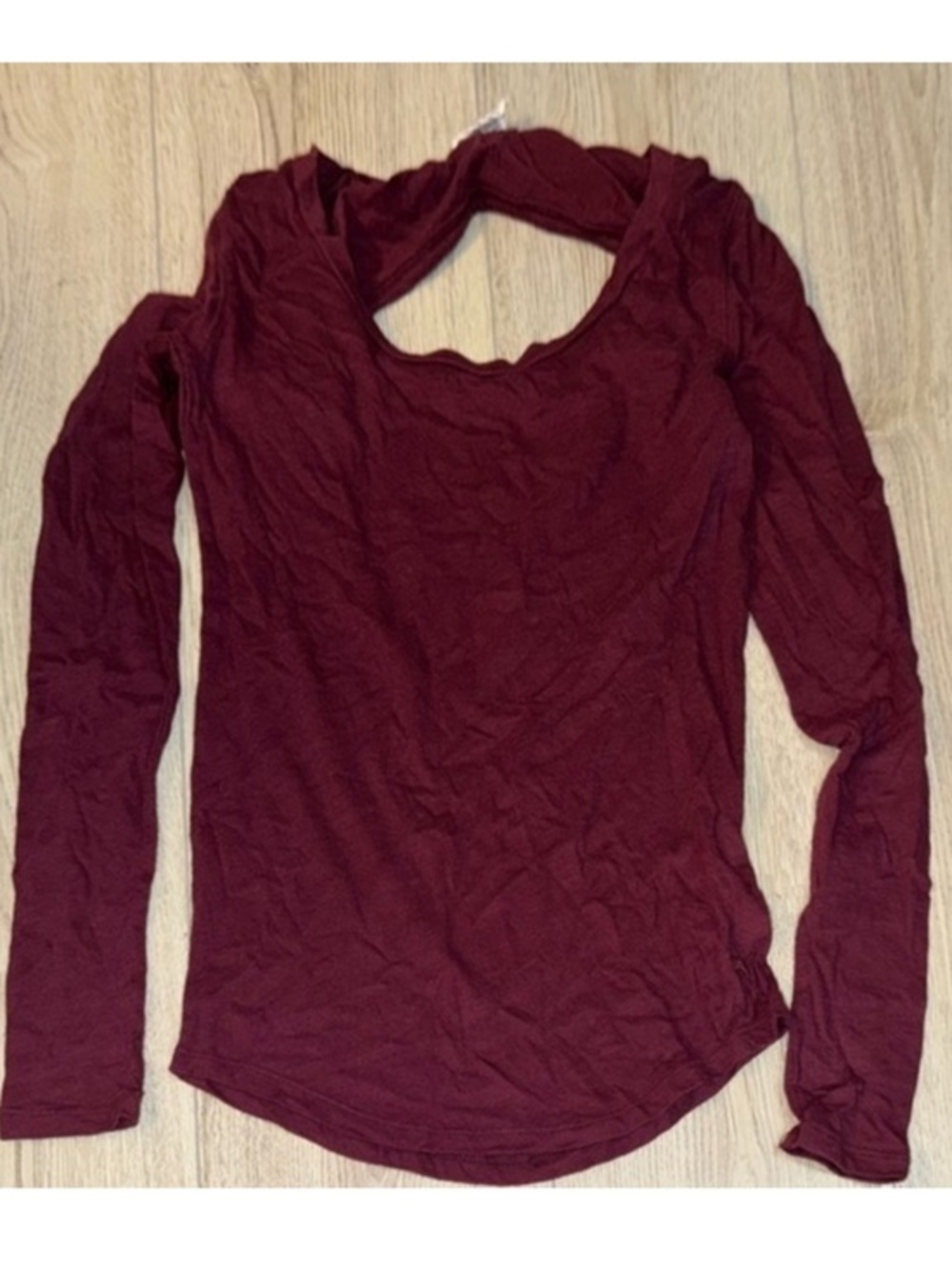 Victoria’s Secret pink burgundy maroon long sleeve shirt top